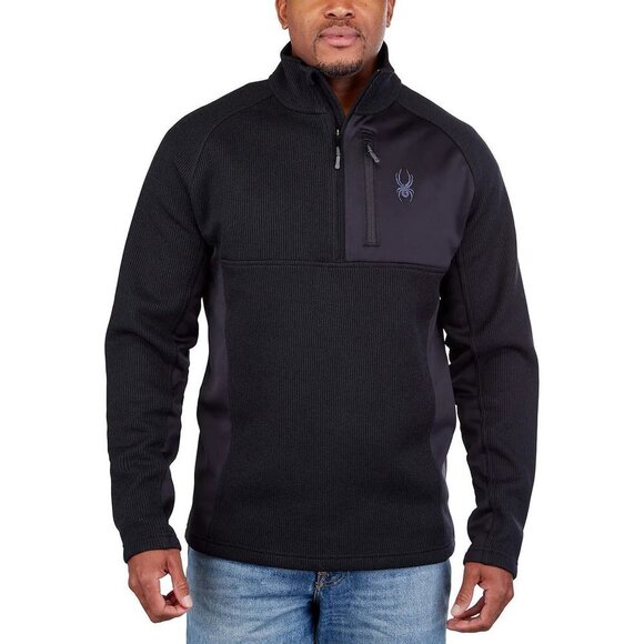 NEW Men's Spyder 1/2 Zip Sweater - Picture 1 of 6